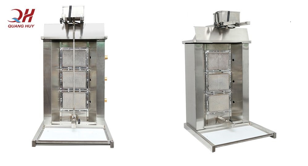 Lò nướng thịt doner kebab 2 buồng gia công Việt Nam Lò nướng thịt doner kebab 2 buồng gia công Việt Nam