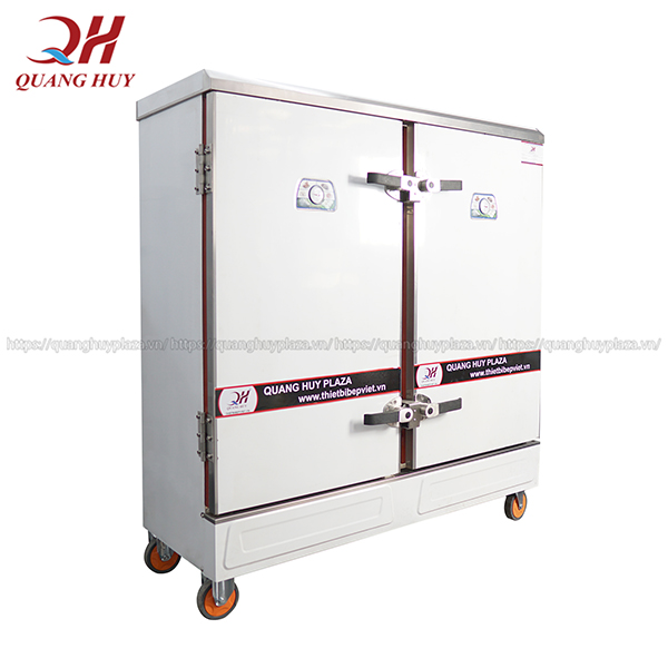 Tủ nấu cơm công nghiệp 24 khay gas tại Quang Huy Plaza