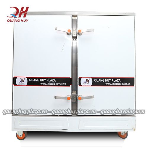 Tủ nấu cơm công nghiệp Quang Huy - mẫu 24 khay Bảng giá tủ nấu cơm công nghiệp cao cấp Quang Huy
