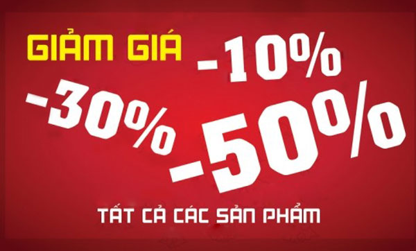 Chương trình giảm giá sản phẩm nhằm kích cầu mua sắm