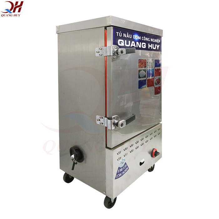 Bạn có thể tham khảo thêm tủ cơm công nghiệp bằng gas 8 khay