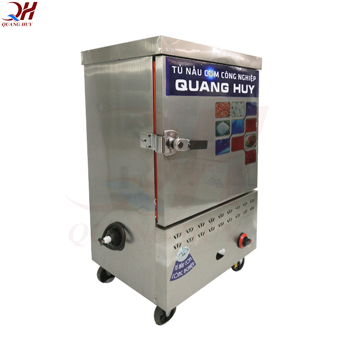 Tủ cơm 6 khay được thiết kế 1 tay cầm đóng mở