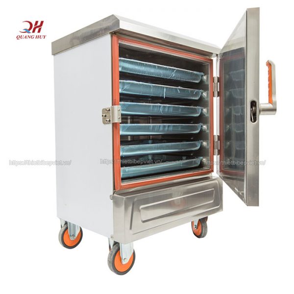 Tủ nấu cơm công nghiệp 6 khay Quang Huy