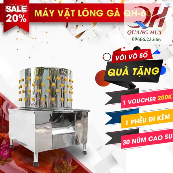 Ưu đãi khi mua máy vặt lông gà vịt Quảng Yên của Quang Huy