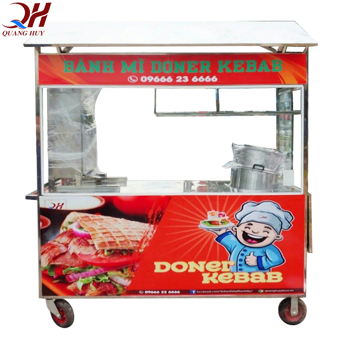 Xe bán xôi bán bánh mì 1m8 tại Quang Huy