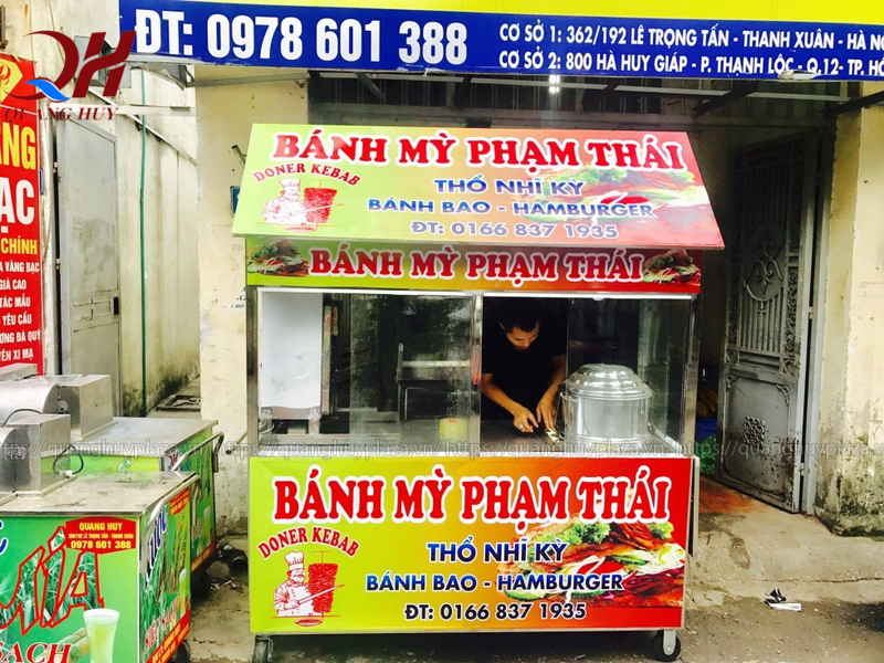 Xe xôi bán bánh mì 1m6