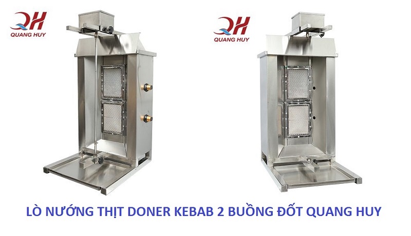 Lò nướng thịt doner kebab Lò nướng thịt doner kebab 2 buồng đốt