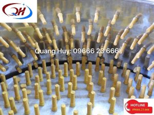 Núm cao su máy vặt lông dê