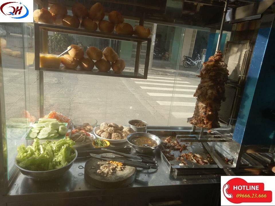 Cấu tạo các bộ phận cơ bản của xe bán bánh mì có lò nướng tại Quang Huy Plaza