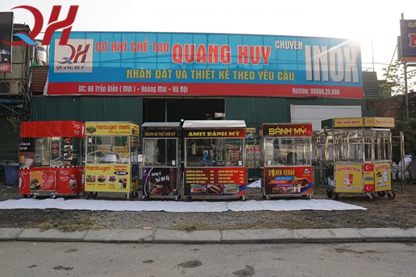 Quang Huy thương hiệu sản xuất, phân phối xe bán gà rán uy tín