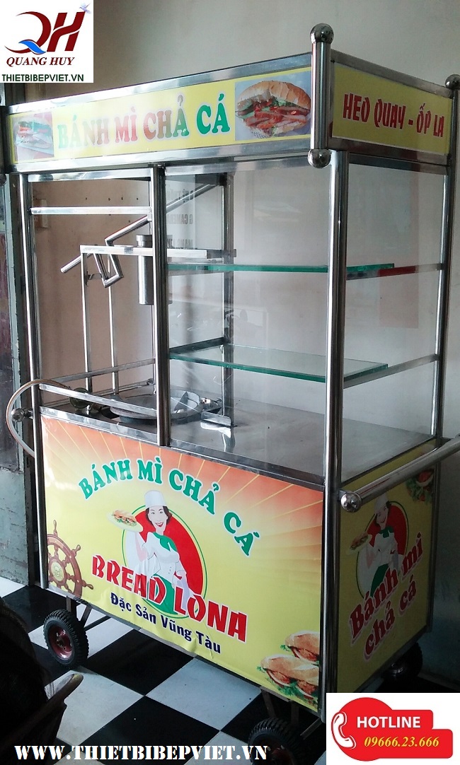 Mua xe bánh mì chả cá 5
