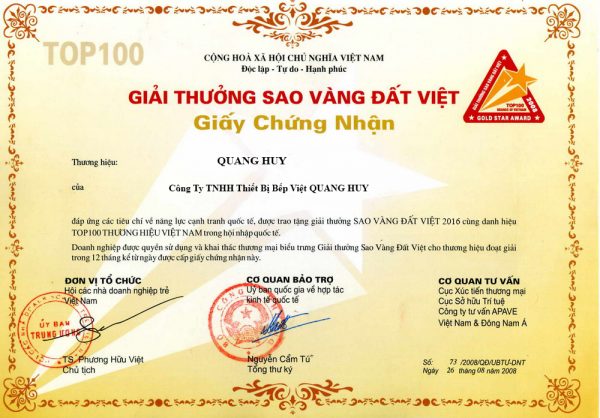 Quang Huy là công ty hàng đầu về thiết bị bếp Quang Huy là công ty hàng đầu về thiết bị bếp