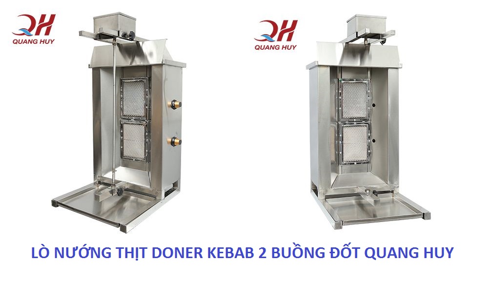 Lò nướng thịt doner kebab 2 buồng đốt Lò nướng thịt doner kebab 2 buồng đốt