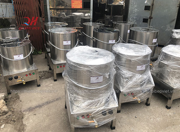 Xưởng sản xuất nồi nấu phở bằng điện Quang Huy