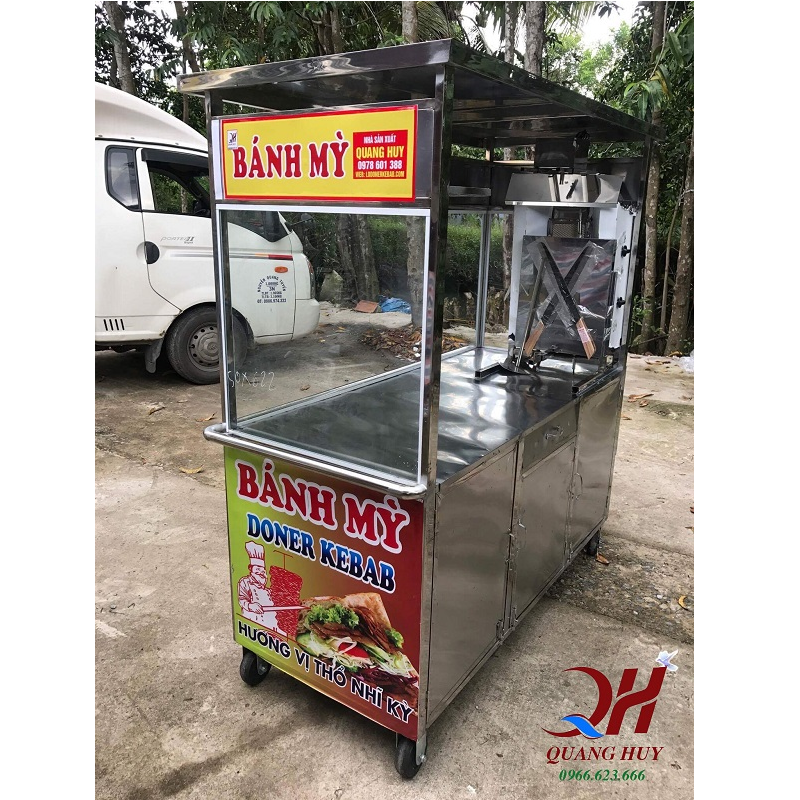 Thiết kế hai ngăn riêng biệt của tủ bánh mì Doner kebab cho người dùng thao tác hiệu quả