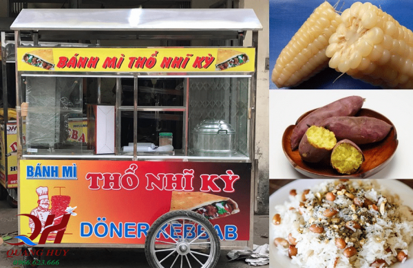 Các mặt hàng có thể kinh doanh trên xe xôi bán bánh mì Thổ Nhĩ Kỳ