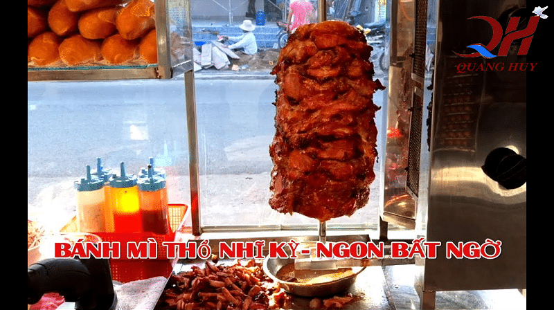Cây thịt Doner kebab nướng sẵn phục vụ kinh doanh một cách nhanh chóng 