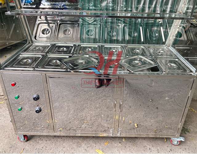Inox tủ giữ nóng thức ăn