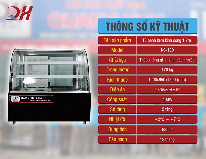 Thông số kỹ thuật của tủ trưng bày bánh bao Thông số kỹ thuật của tủ trưng bày bánh bao