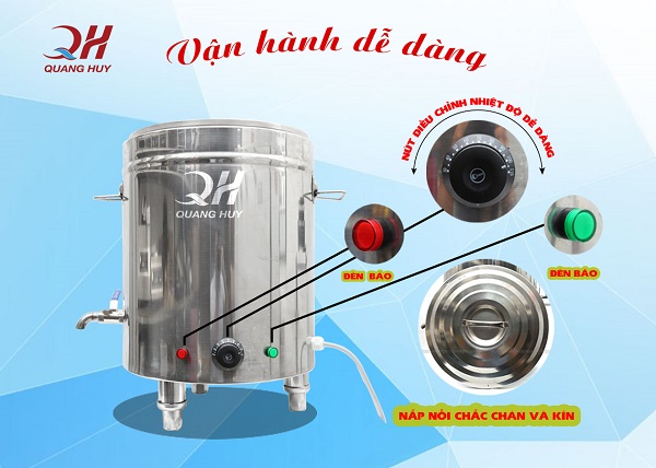 Nồi phở điện vừa an toàn, sạch sẽ, lại vừa vận hành dễ dàng Nồi phở điện vừa an toàn, sạch sẽ, lại vừa vận hành dễ dàng