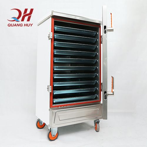 Tủ cơm công nghiệp 10 khay tủ nấu cơm công nghiệp loại nhỏ 9