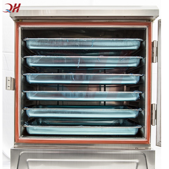 Khay nấu cơm inox 304 được thiết kế cách đều nhau tủ nấu cơm công nghiệp loại nhỏ 4