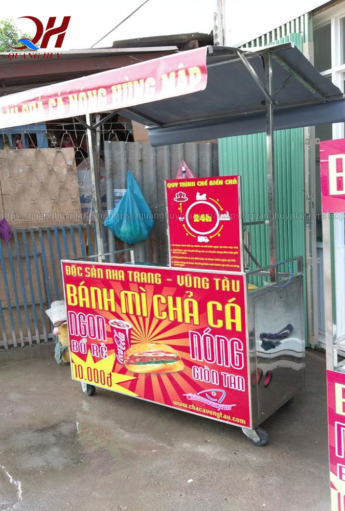 Mua xe bánh mì chả cá tại Nha Trang uy tín giá rẻ ở đâu có?