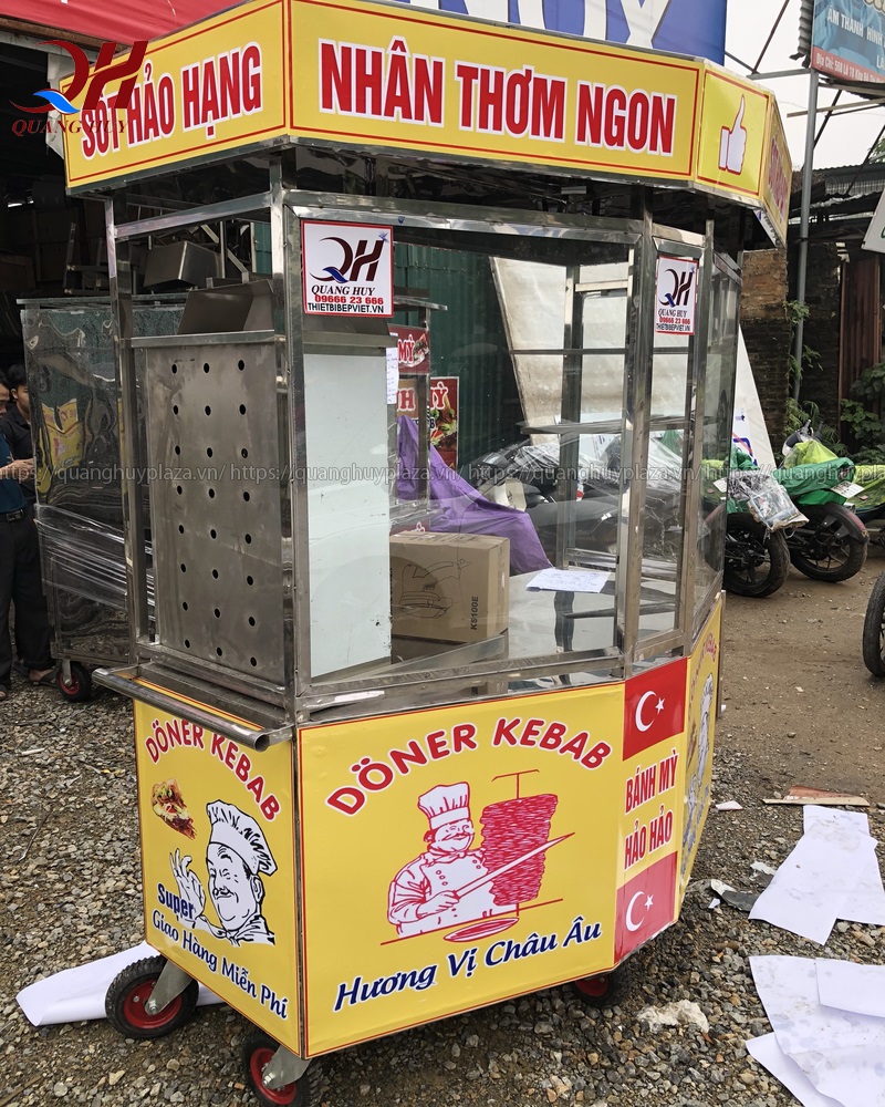 Nên mua xe đẩy bánh mì của cơ sở Quang Huy