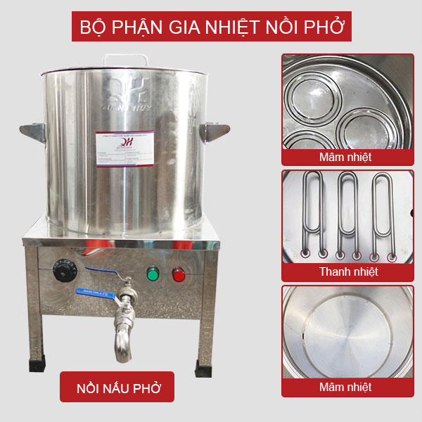 Bộ phận gia nhiệt nồi phở điện