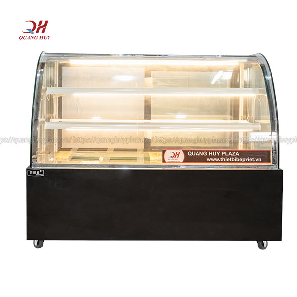 Tủ bánh kem 3 tầng kính cong Quang Huy