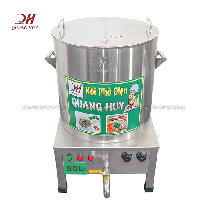 Nồi nấu nước lèo bằng điện Quang Huy 80lit