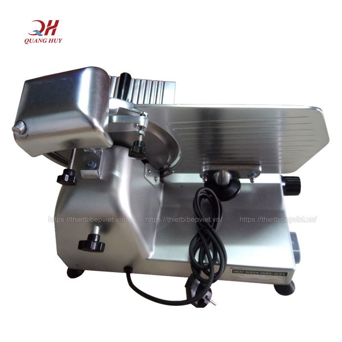 Mặt sau máy cắt thịt bò ES250 Quang Huy