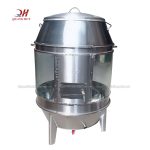 Lò quay vịt bằng than 80cm có kính