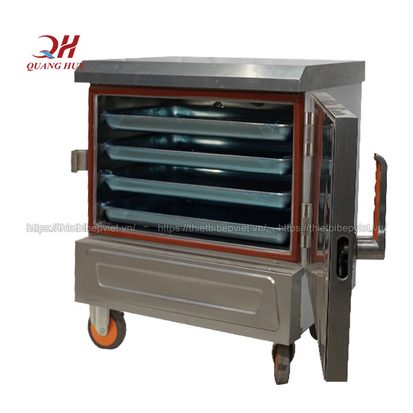 Tủ nấu cơm công nghiệp 4 khay Quang Huy