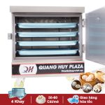 Tủ hấp bánh bao mini 4 khay điện