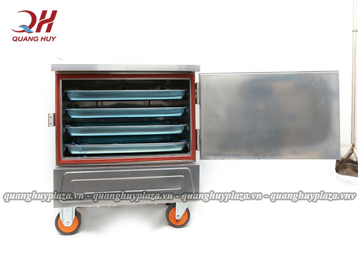 Tủ nấu cơm 4 khay c&oacute; kết cấu chắc chắn, c&aacute;ch nhiệt tốt