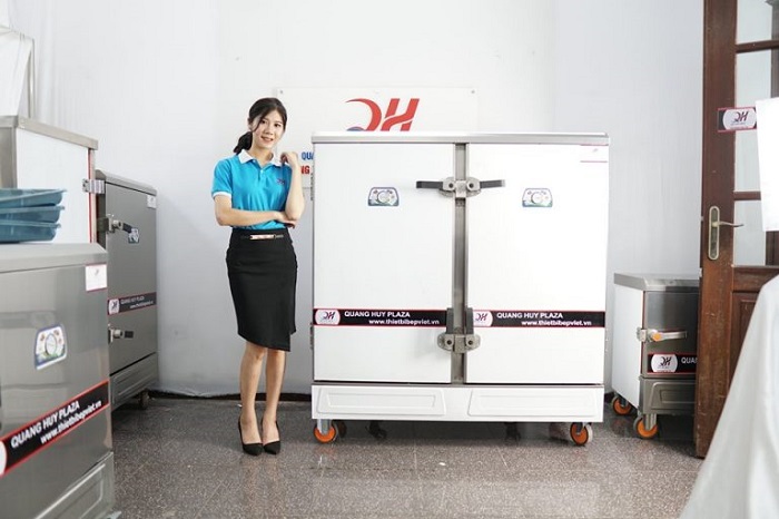 Tủ hấp bánh bao 20 khay Quang Huy giá rẻ