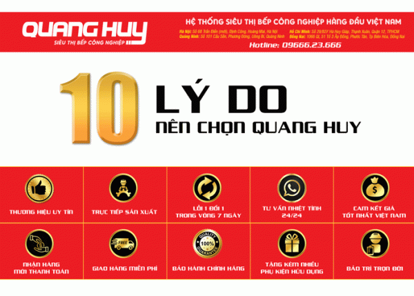 Lý do bạn nên lựa chọn thương hiệu Quang Huy