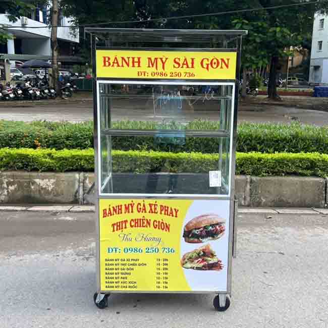 Xe đẩy bánh mì Sài Gòn