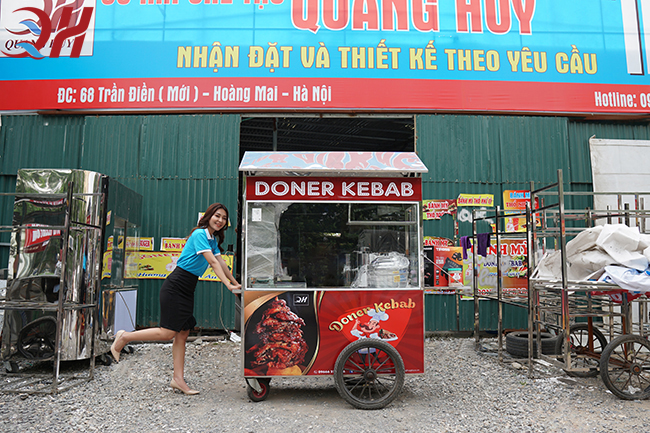 Quang Huy sản xuất và phân phối xe bánh mì thổ nhĩ kỳ chính hãng giá rẻ trên toàn quốc