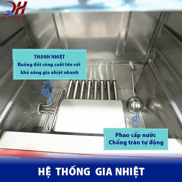 Hệ thống gia nhiệt công suất lớn, phao cơ cấp nước tự động