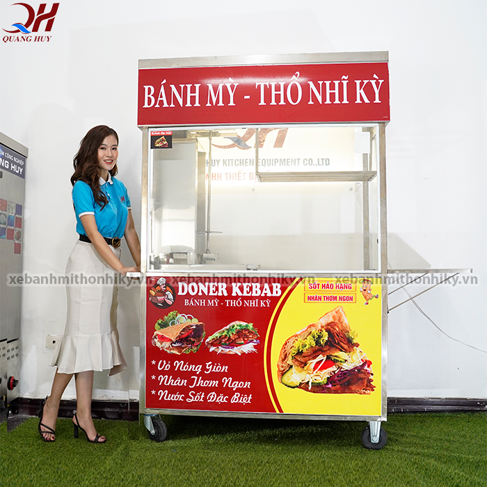Xe bán bánh mì thổ nhĩ kỳ được sản xuất phân phối bởi Quang Huy