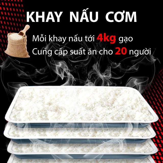Nấu cơm chín đều số lượng lớn
