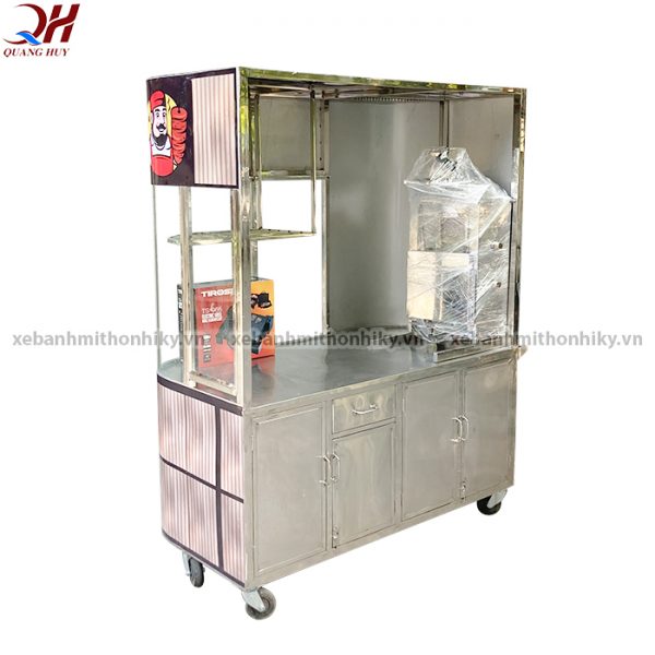 Xe bánh mì thổ nhĩ kỳ Quang Huy được bố trí lò nướng thịt cao cấp