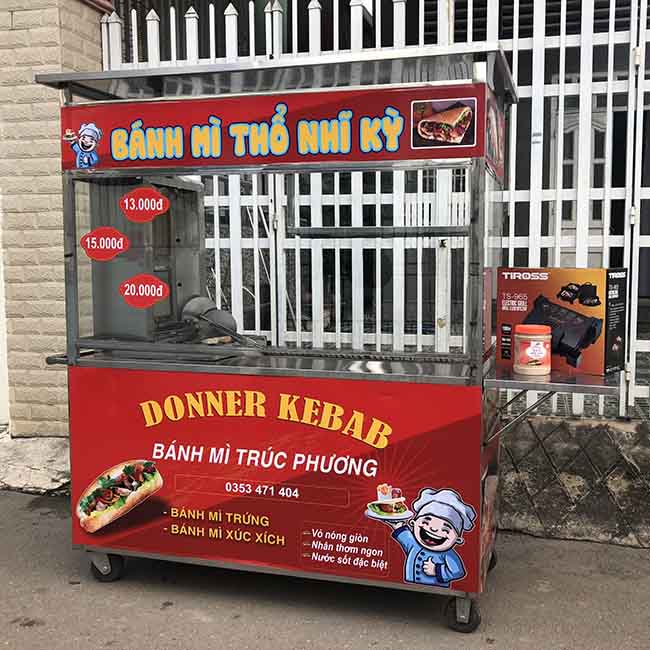 Xe bánh mì Doner Kebab nổi bật