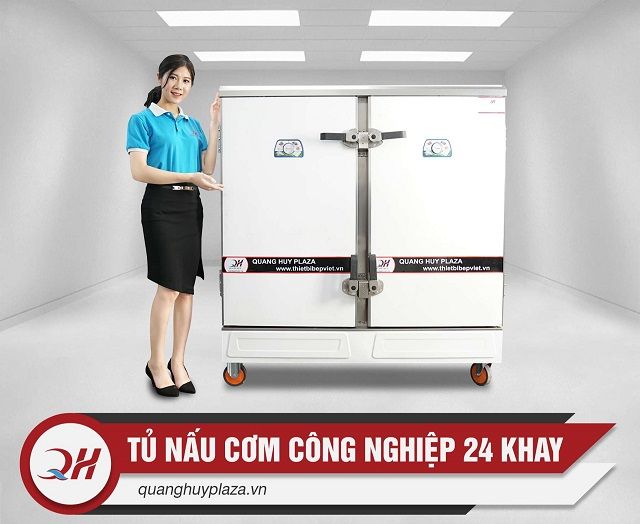 Quang Huy địa chỉ phân phối chính hãng tủ cơm 24 khay điện