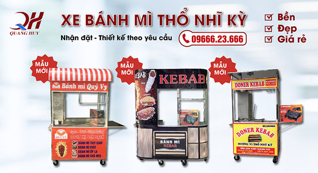 Quang Huy thiết kế đa dạng mẫu xe bánh mì