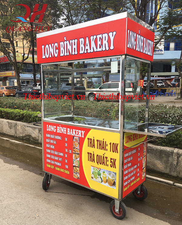 Tủ bánh mì mẫu mới Long Bình Bakery