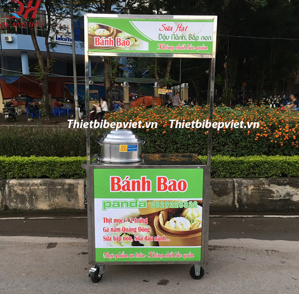 Xe bán bánh bao mini tại Quang Huy