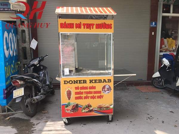 Xe bán bánh mì thịt nướng, xe bánh mì thịt